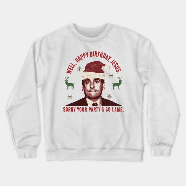 the office - christmas quote Crewneck Sweatshirt by HANASUISI